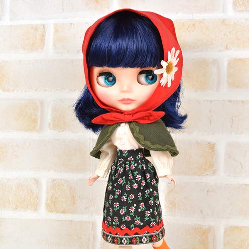 【mi2u】ドール　赤ちゃん　ドレス　服　薔薇　赤　モフモフ　なりきり Amazon.co.jp: Dear Darling fashion for dolls「バブーシュカガール